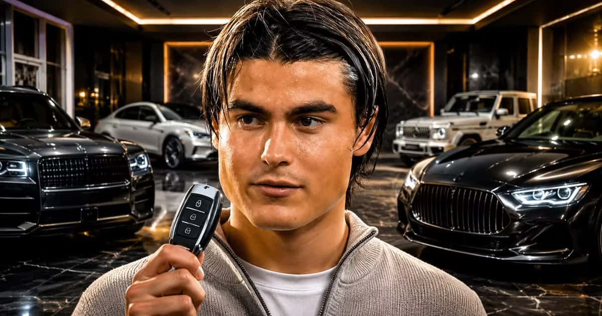Luka Romero conduce un BMW X4 después de entrenar con Cruz Azul en La Noria.