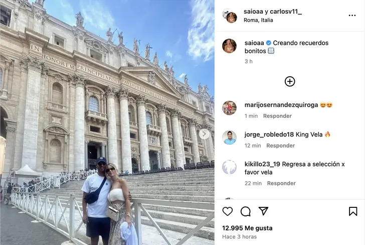 Carlos Vela en Roma, Italia