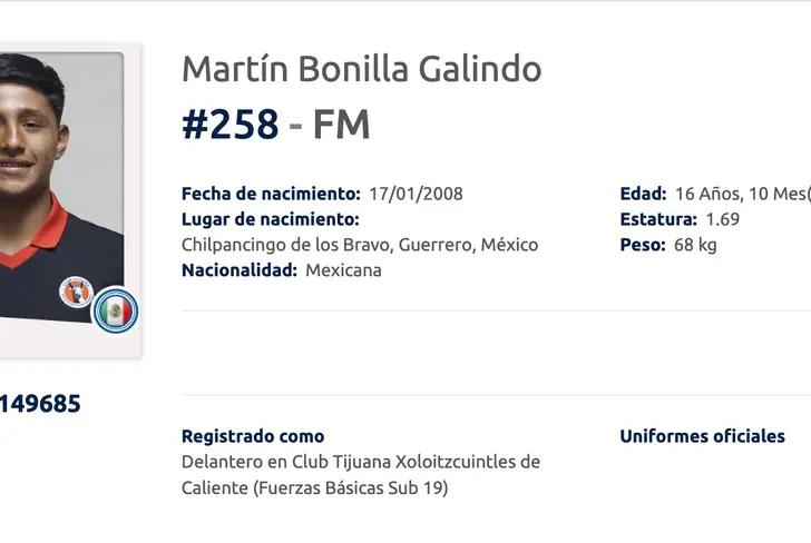 Martín Bonilla: la joya de Xolos que podría ser potenciado por Osorio