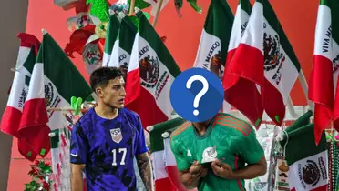 Alejandro Zendejas y futbolista de México con el rostro tapado/Foto Telediario.
