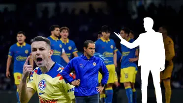 Álvaro Fidalgo gritando, André Jardine y a su lado una silueta/ Foto W Deportes.