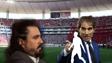 Amaury Vergara, Guillermo Almada y silueta de futbolista/ Foto AS.