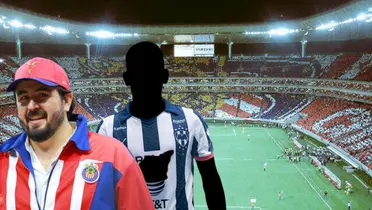 Amaury Vergara junto a futbolista incógnito de Rayados / FOTO X
