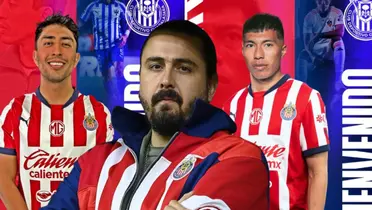 Amaury Vergara junto a refuerzos de Chivas / FOTO FÚTBOL TOTAL