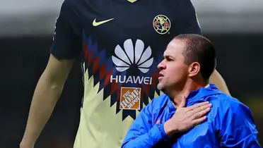 André Jardine celebrando y camiseta del América/ Foto Fútbol Total.