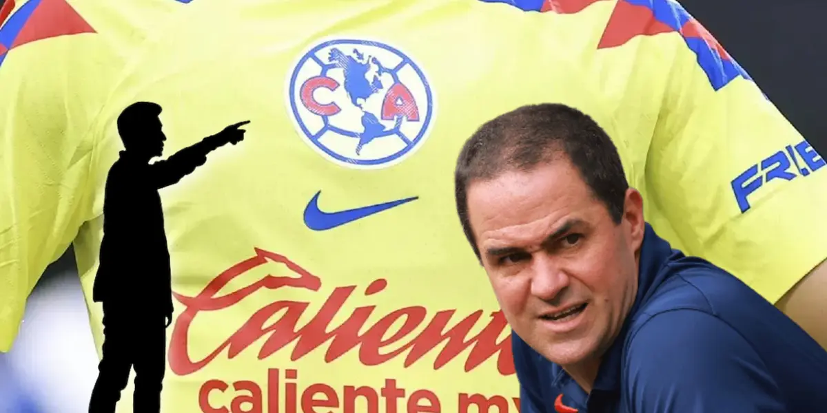 André Jardine y silueta de entrenador apuntando/ Foto Juan Futbol.