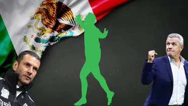 Bandera de México en fondo tomado de Canva, con Lozano y Aguirre.