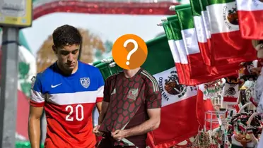 Banderas de México, Alejandro Zendejas y futbolista con el rostro tapado/ Foto Noticieros Televisa.