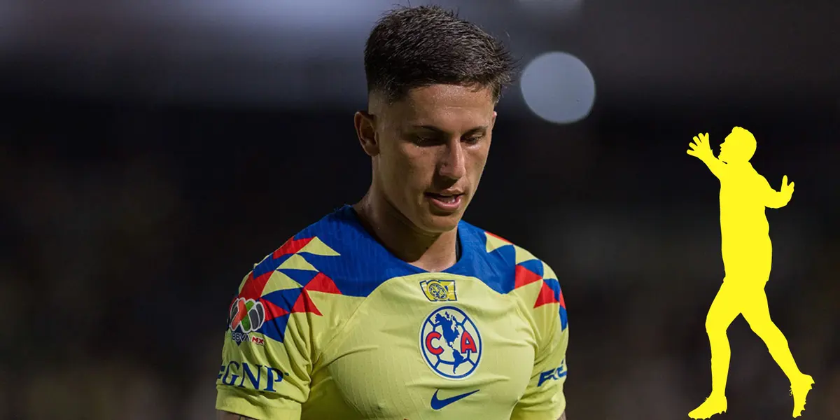 Brian en partido con América. Foto: TV Azteca