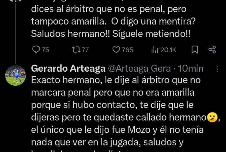 Charla entre Arteaga y Briseño