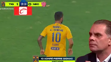 Captura de pantalla de TV Azteca del gol de Gignac.