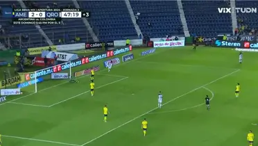 Captura de pantalla del gol de Querétaro de TUDN