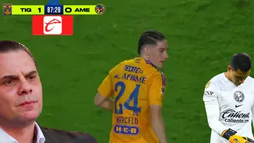 Captura de pantalla tomada de TV Azteca del gol de Flores.