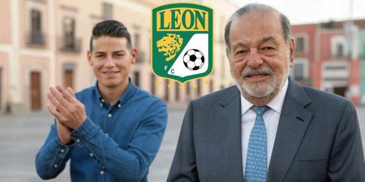 Quiere comprar a León de James Rodríguez y mira los millones que tiene Carlos Slim en el banco