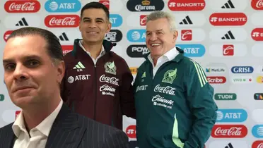 Christian Martinoli junto a Rafael Márquez y Javier Aguirre / FOTO SOPITAS