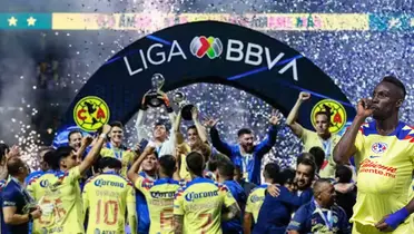 Club América festejando el título del Clausura 2024. Foto: One Football