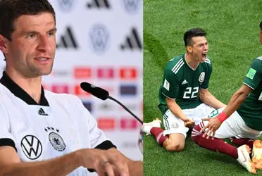 De cara al juego de hoy entre México y Alemania, el atacante alemán, Thomas Müller se acordó de aquel juego de fase de grupos en Rusia 2018