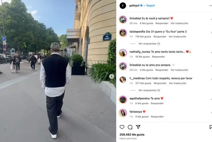 Gabriel Barbosa en París, Francia / FOTO INSTAGRAM