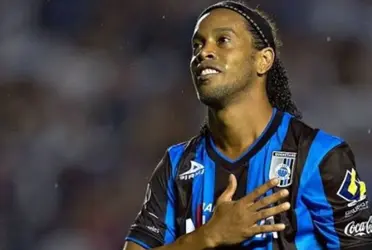 El futbolista brasileño fue invitado a la reapertura del Estadio Corregidora