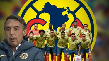 Emilio Azcárraga junto a jugadores de Colombia / FOTO MARCA