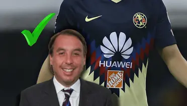 Emilio Azcárraga y jersey del América/Foto Goal.