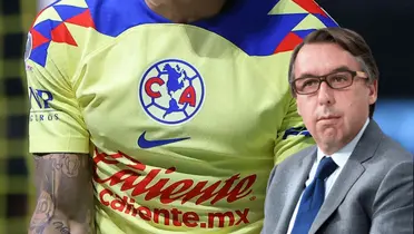 Emilio Azcárraga y jersey oficial del América/Foto Soy referee.