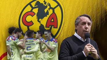 Emilio Azcárraga y jugadores celebrando/ Foto Club América.