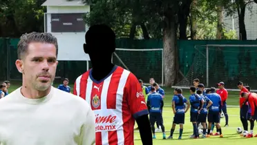 Fernando Gago junto a futbolista incógnito de Chivas / FOTO IMAGO7