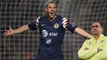 Guido Rodríguez celebrando gol con América. Foto: ESPN