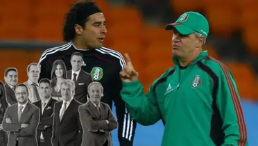 Guillermo Ochoa junto a Javier Aguirre / FOTO ESPN