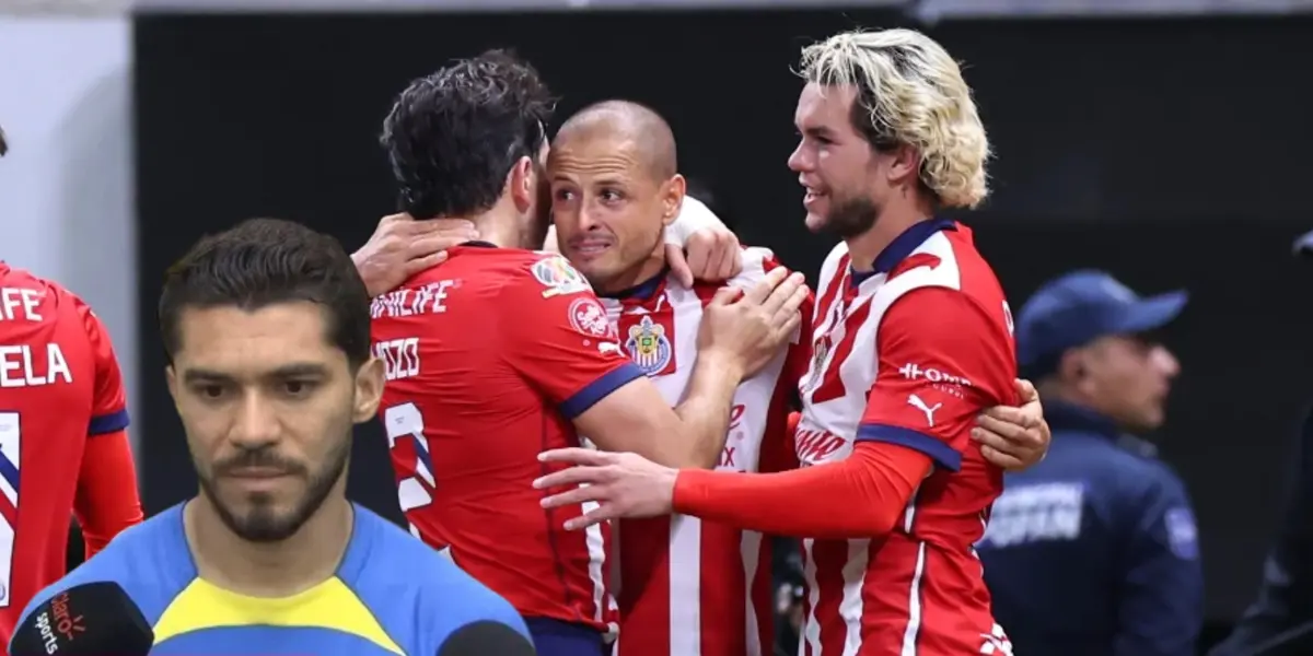 Henry Martín junto a jugadores de Chivas / FOTO Getty Images