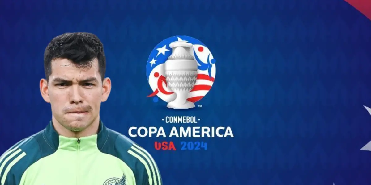 Hirving Lozano junto al logo de la Copa América 2024 / FOTO IMAGO7