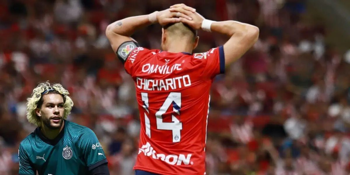 Javier Hernández lamentándose en partido con Chivas. Foto: Claro Sports