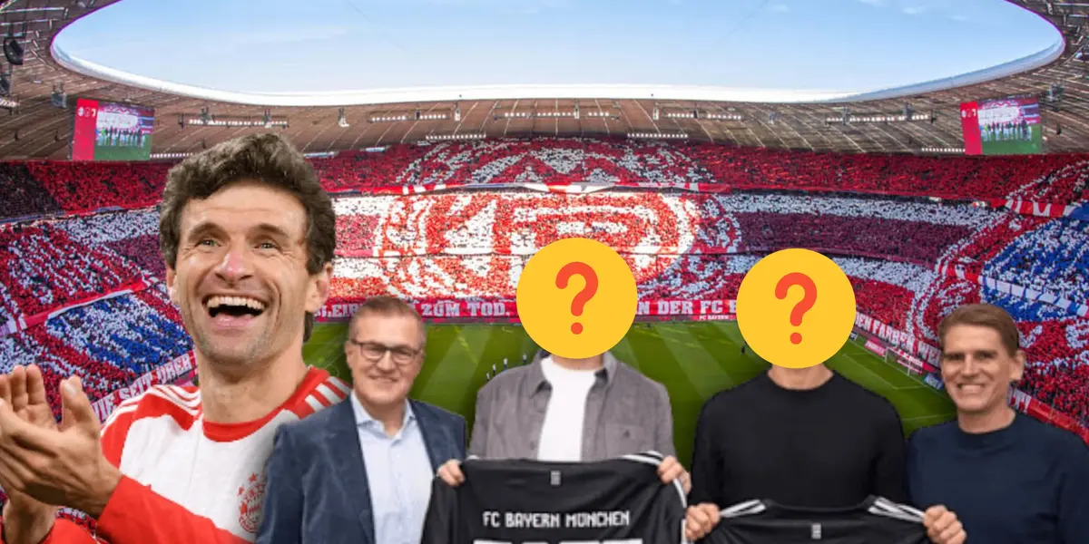 Jugadores con el rostro tapado y Thomas Muller riendo/ Foto Bayern Munich.