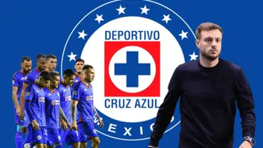 Jugadores de Cruz Azul y Martín Anselmi/Foto Visuelles Befreigen.