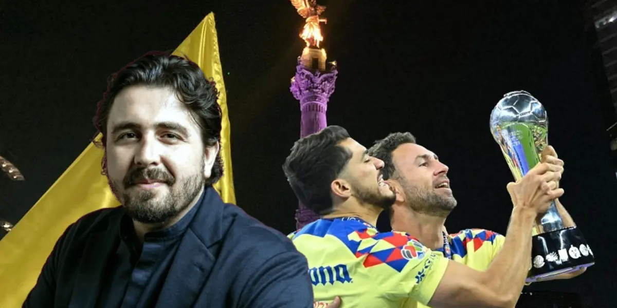 Jugadores del América celebrando y Amaury Vergara/ Foto Milenio.
