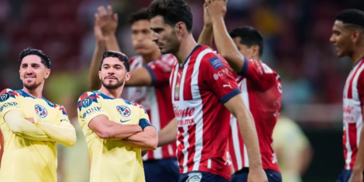 Jugadores del América junto a futbolistas de Chivas / FOTO SPORTING NEWS