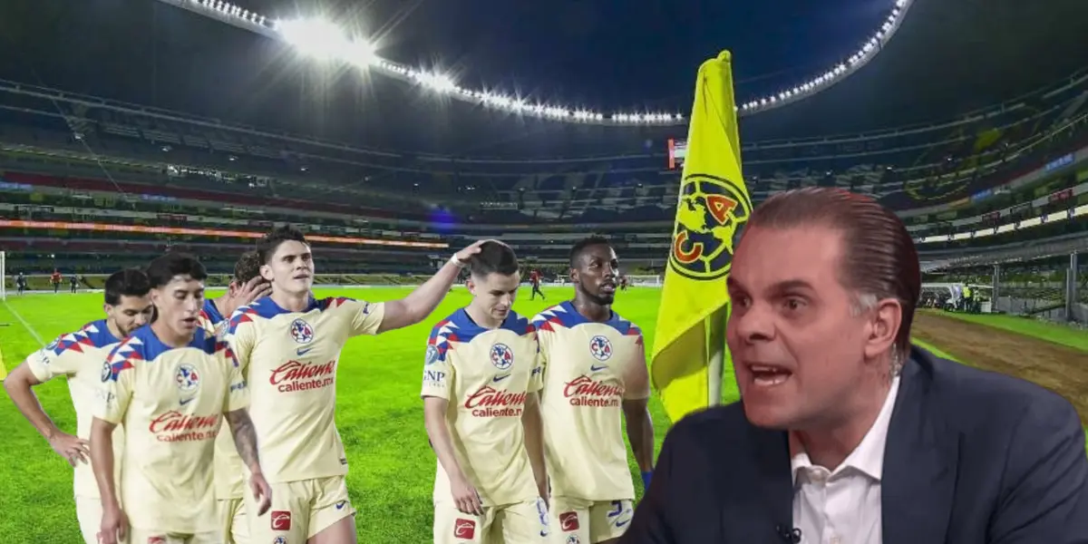 Jugadores del América tristes y Christian Martinoli gritando/ Foto El Futbolero México.
