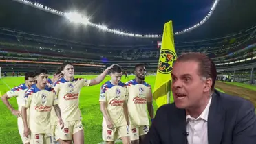 Jugadores del América tristes y Christian Martinoli gritando/ Foto El Futbolero México.