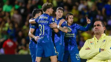 Jugadores del América vs Juárez. Foto: Azteca Deportes