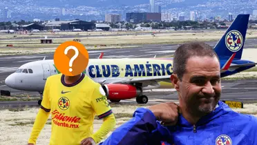 Jugadores posando del América posando y André Jardine/ Foto Airliners.net.