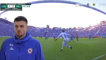 Martín Anselmi quedó muy enfadado ante esta jugada que falló Cruz Azul.