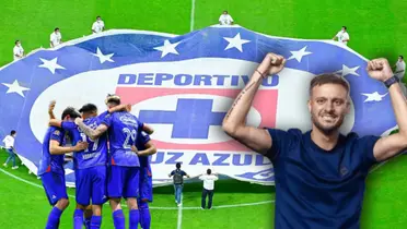 Martín Anselmi y jugadores de Cruz Azul/Foto ESPN.