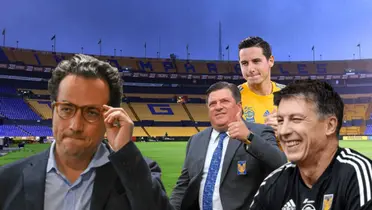 Mauricio Culebro, Robert Siboldi, Florian Thauvin y Miguel Herrera/ Foto ESPN.