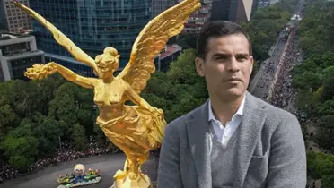Rafael Márquez y Ángel de la Independencia/Foto Quadratín Guerrero.
