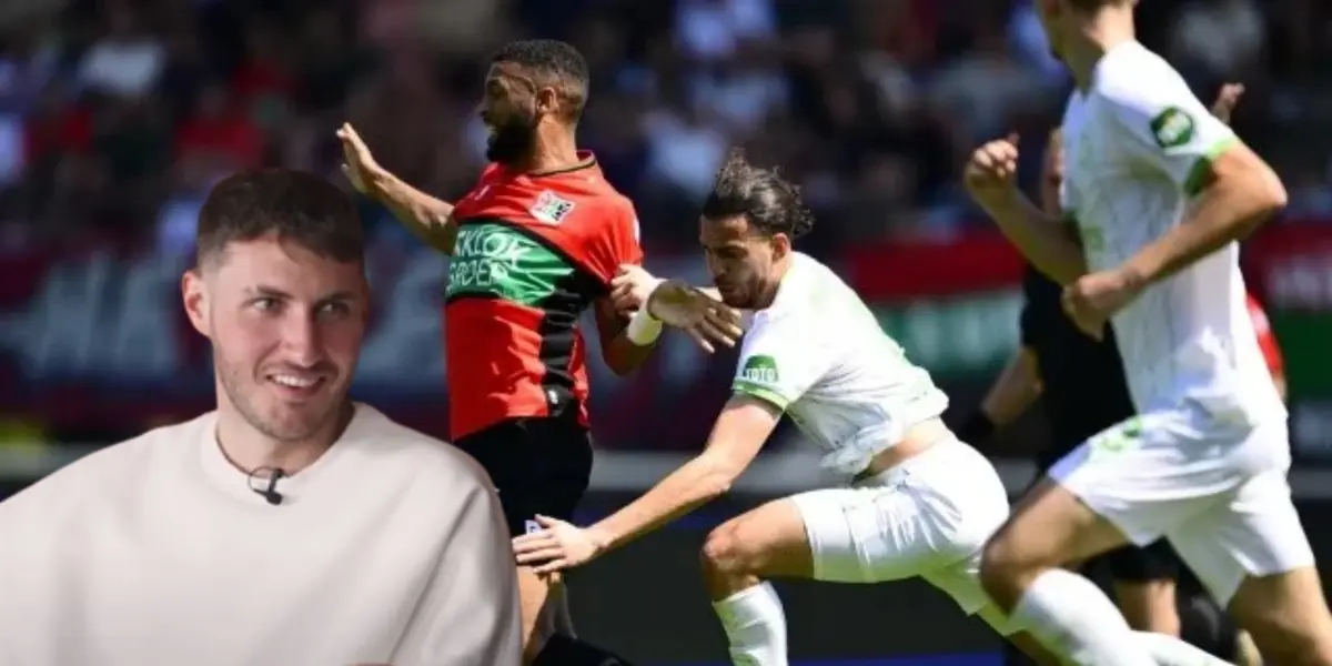 Santiago Giménez junto al NEC vs Feyenoord / FOTO Debate