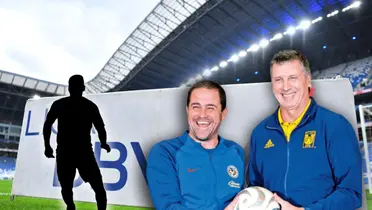 Silueta de jugador, André Jardine y Robert Siboldi/Foto Fútbol Total.