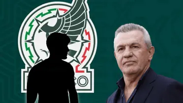 Silueta de jugador y Javier Aguirre/Foto TV Azteca.