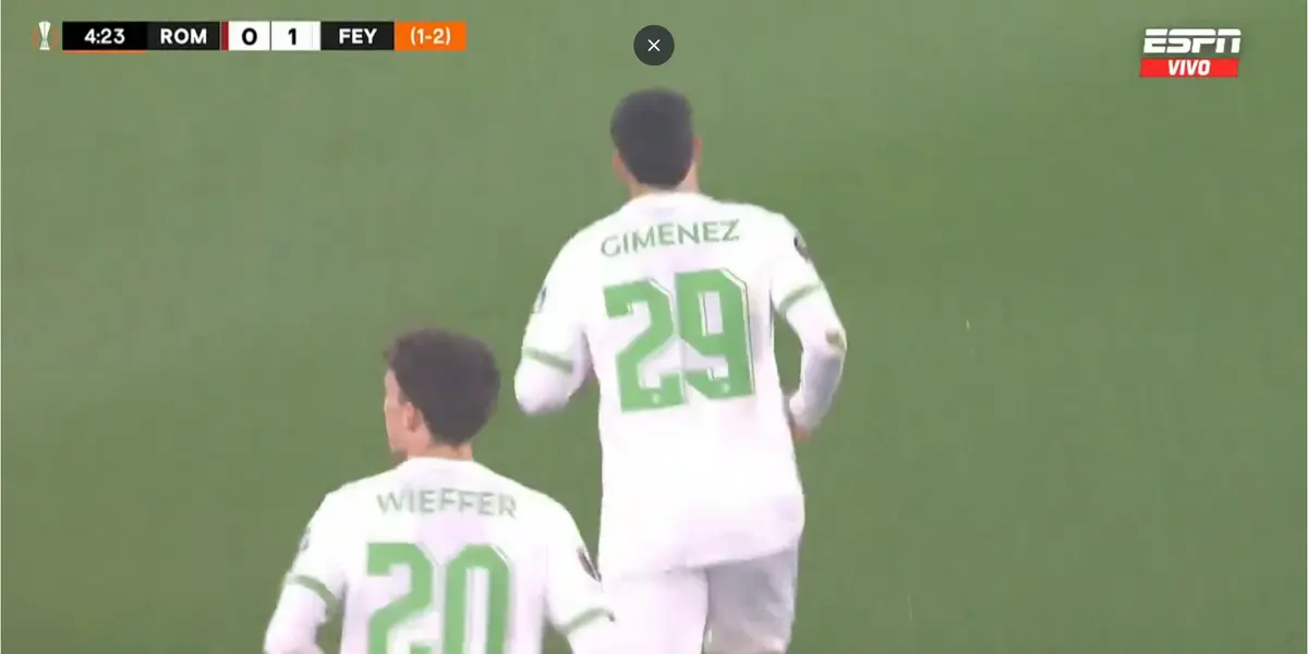 VIDEO | Por fin se apareció Santiago Giménez con polémico gol, Feyenoord le gana a la Roma