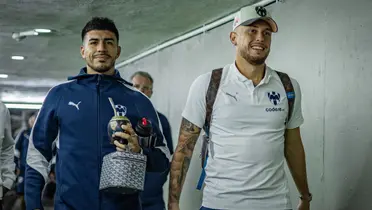 Jugadores previo a partido. Foto: Rayados